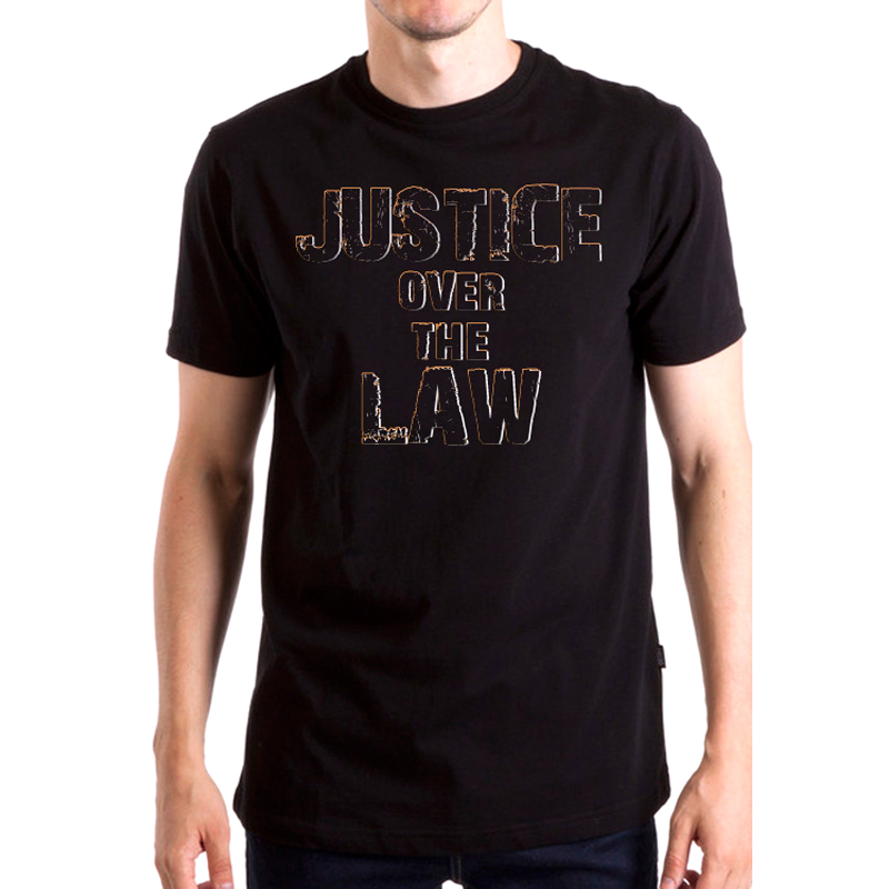 

Футболка унисекс NoBrand Justice Over The Law 001 черная XXXL, Черный, Justice Over The Law 001