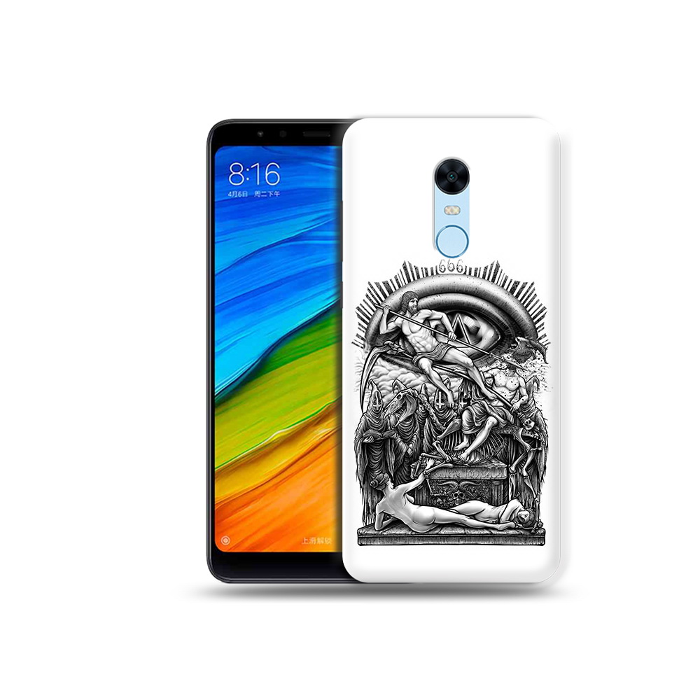 

Чехол MyPads Tocco для Xiaomi Redmi 5 Plus оракул черно белый (PT94743.327.528), Прозрачный, Tocco