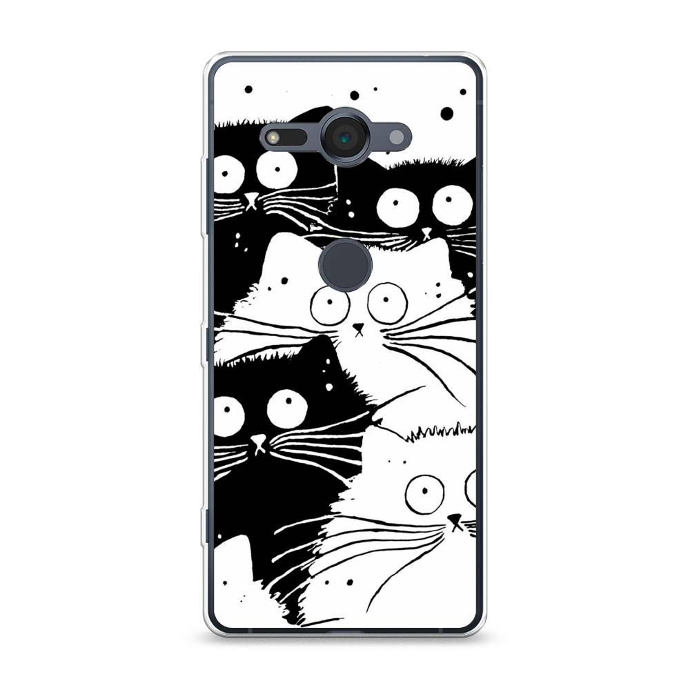 

Чехол Awog на Sony Xperia XZ2 compact "Коты черно-белые", Разноцветный, 52950-2