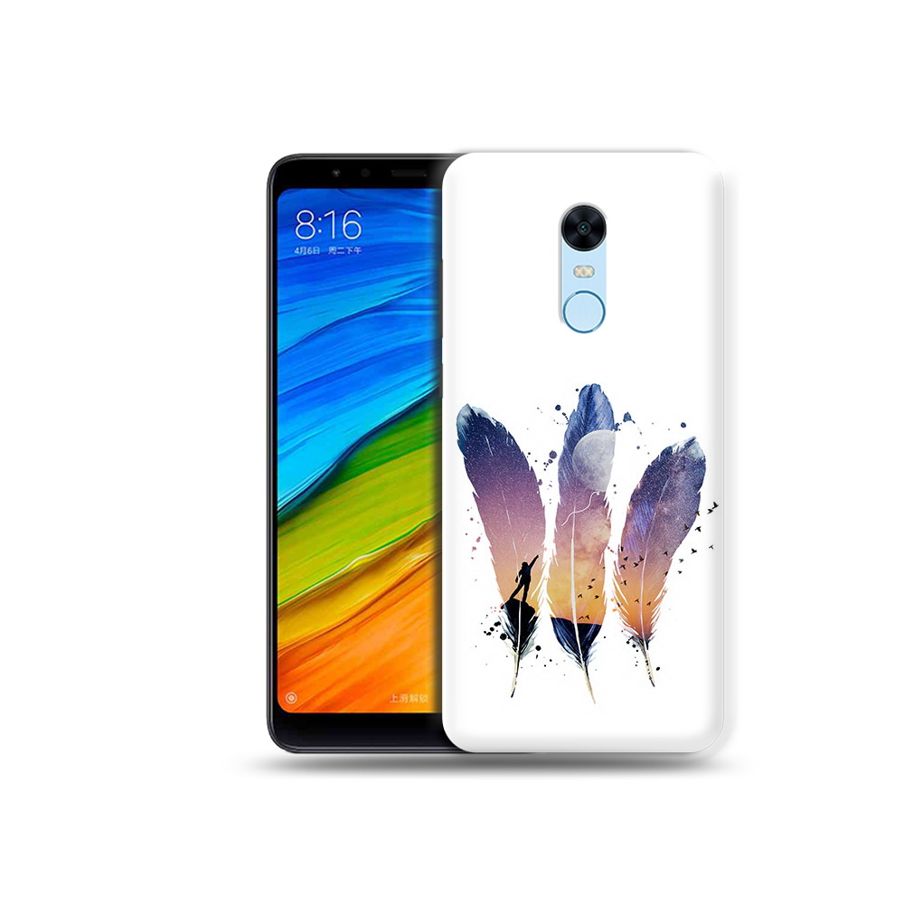 

Чехол MyPads Tocco для Xiaomi Redmi 5 Plus небесные перья (PT94743.327.519), Прозрачный, Tocco