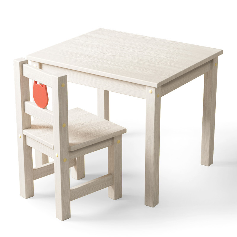 Комплект детской мебели Мегакот стол со стульчиком дерево экстра ДС-323+232+КРАСНЫЙ