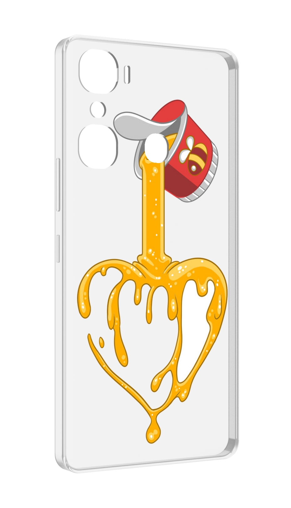 

Чехол MyPads медовое сердце для Infinix Hot 12 Pro, Прозрачный, Tocco
