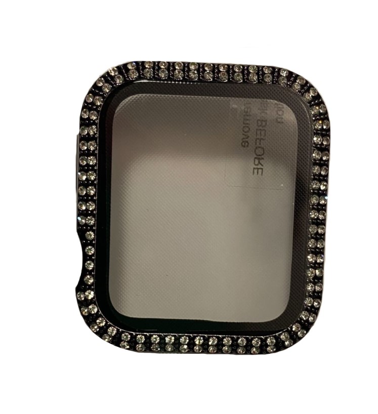 

Защитное стекло на Apple Watch, 42mm, со стразами черное