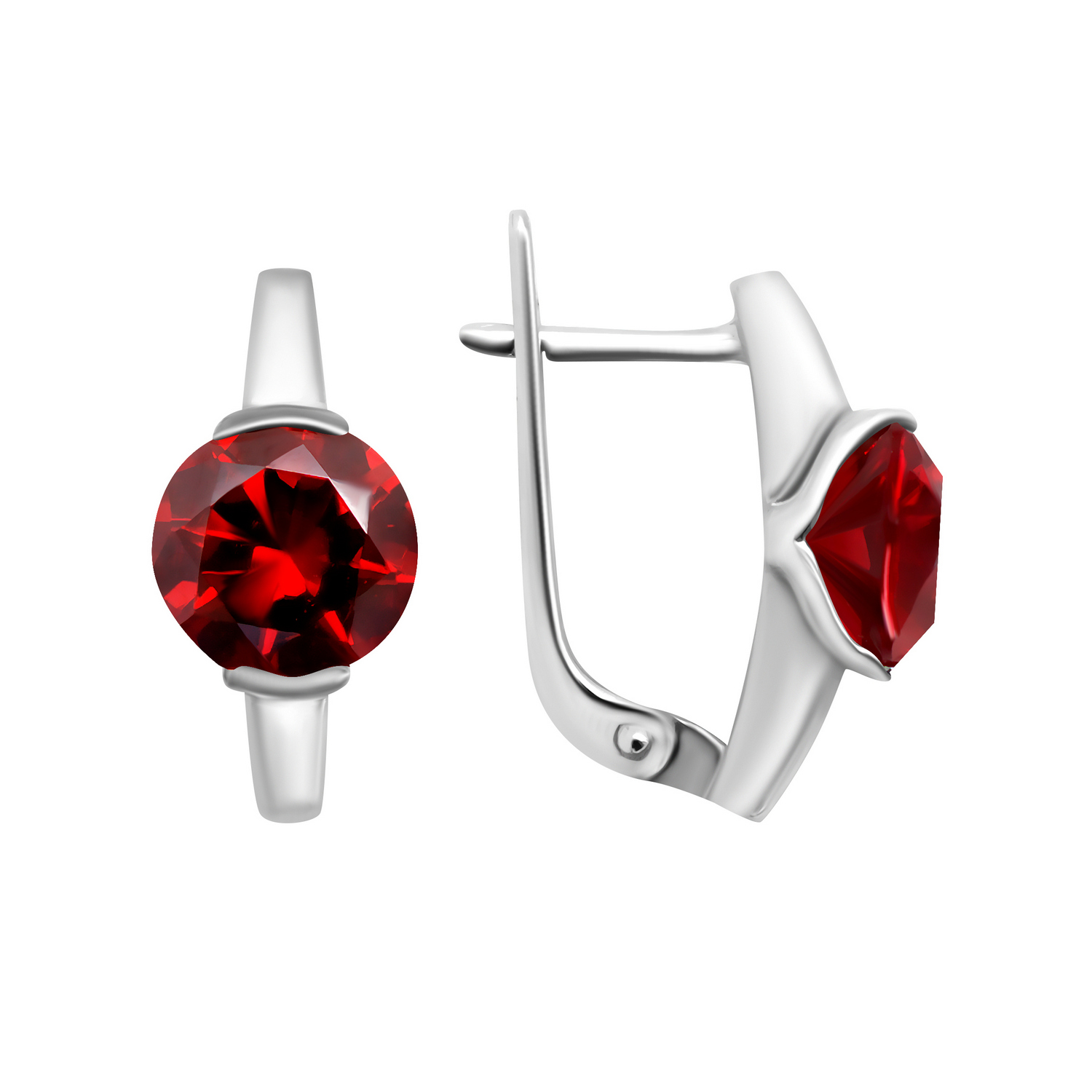 

Серьги из серебра ЯХОНТ Золотой 2702822, гранат искусственный, 2702822