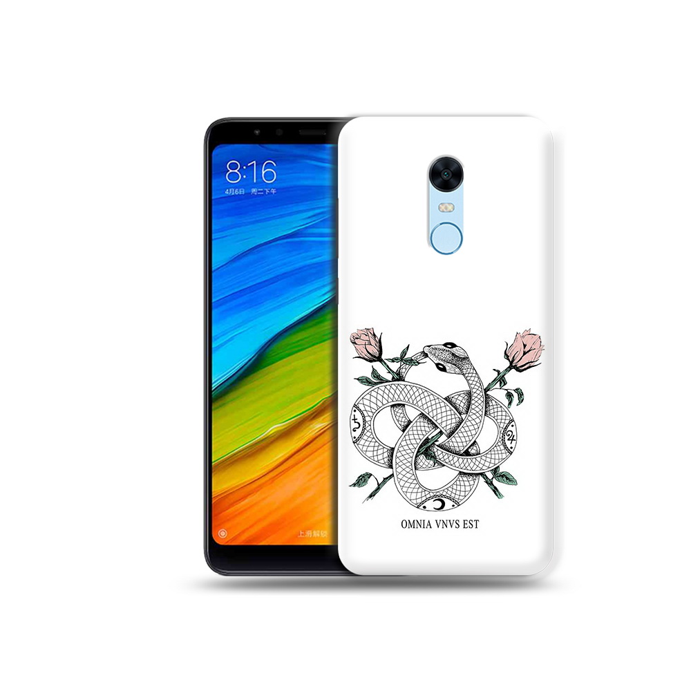 

Чехол MyPads Tocco для Xiaomi Redmi 5 Plus нарисованная змея абстракция (PT94743.327.502), Прозрачный, Tocco