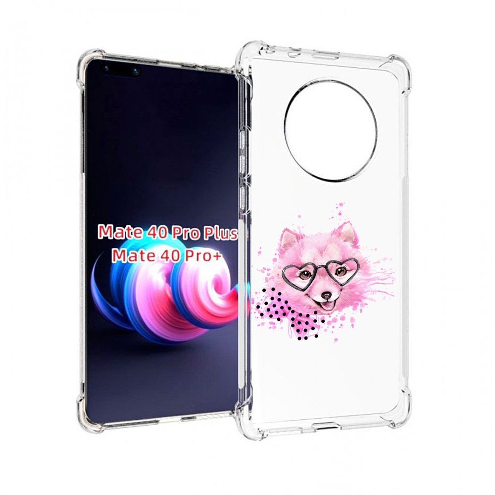 

Чехол MyPads розовый волченок для Huawei Mate 40 Pro+ Plus, Прозрачный, Tocco