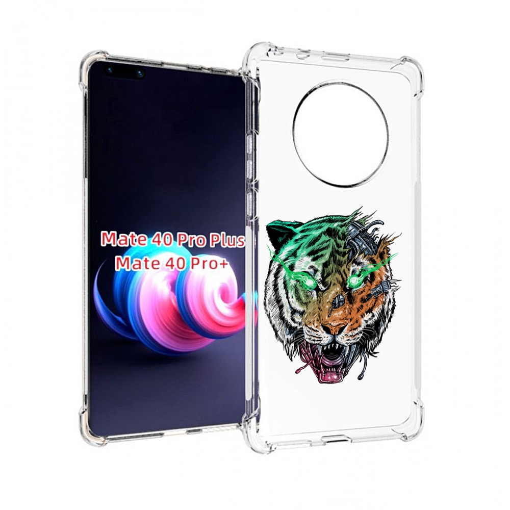 

Чехол MyPads робо-тигр для Huawei Mate 40 Pro+ Plus, Прозрачный, Tocco
