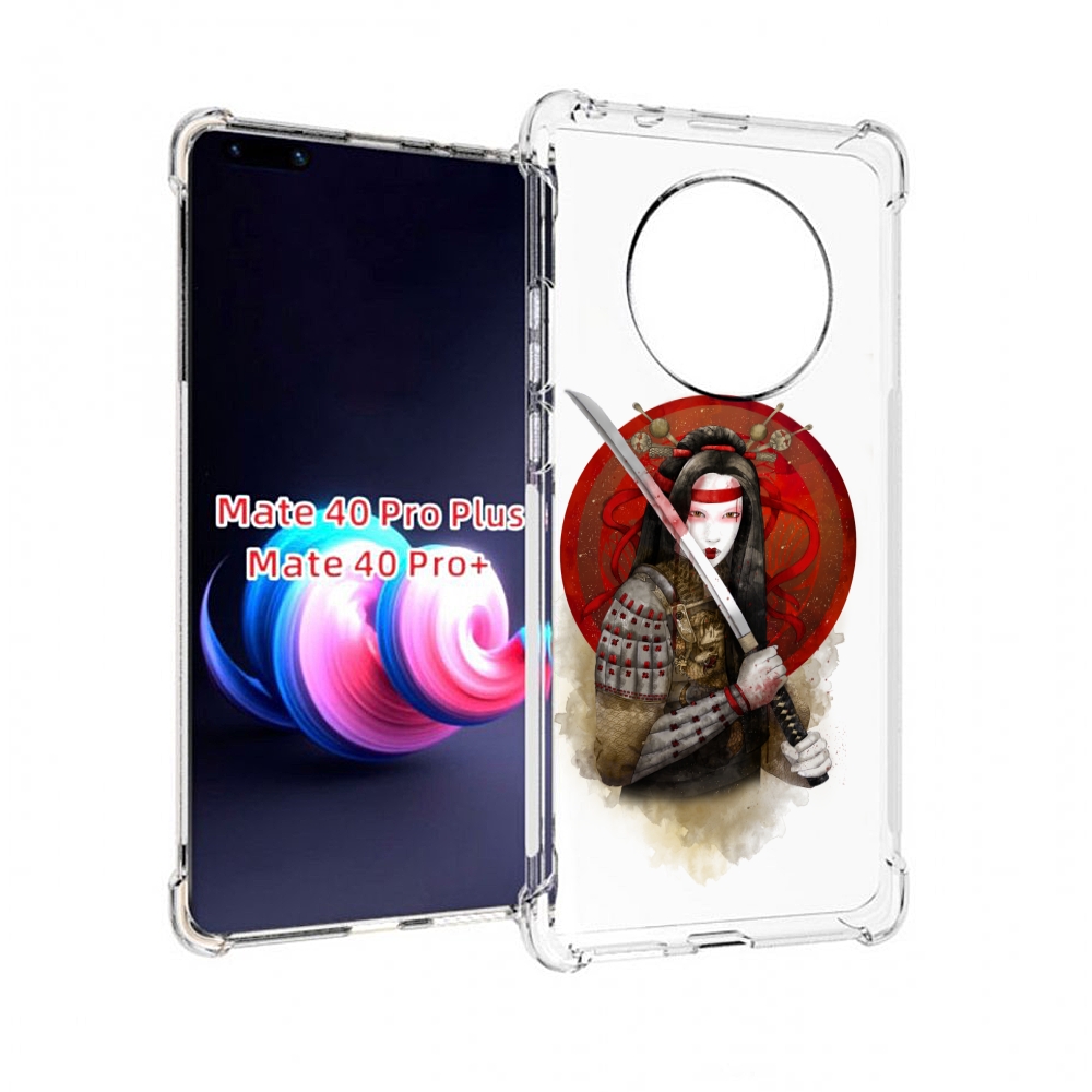 

Чехол MyPads рисованная девушка с катаной для Huawei Mate 40 Pro+ Plus, Прозрачный, Tocco
