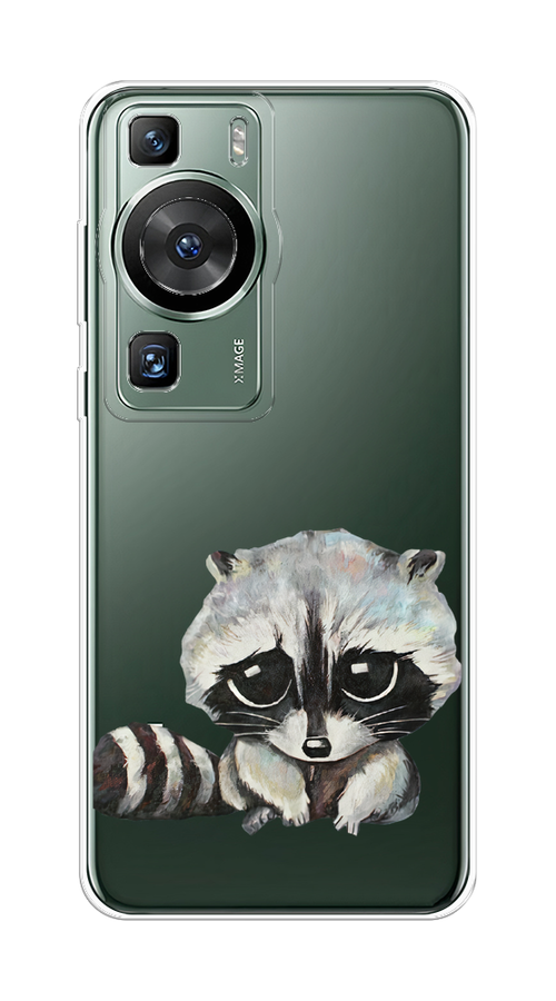 

Чехол на Huawei P60/P60 Pro "Большеглазый енот", Серый;черный;прозрачный, 6121050-1