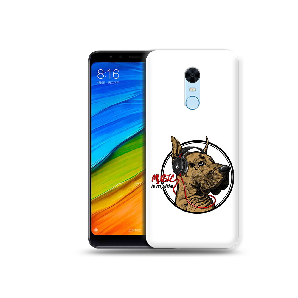 

Чехол MyPads Tocco для Xiaomi Redmi 5 Plus музыкальная собака (PT94743.327.490), Прозрачный, Tocco