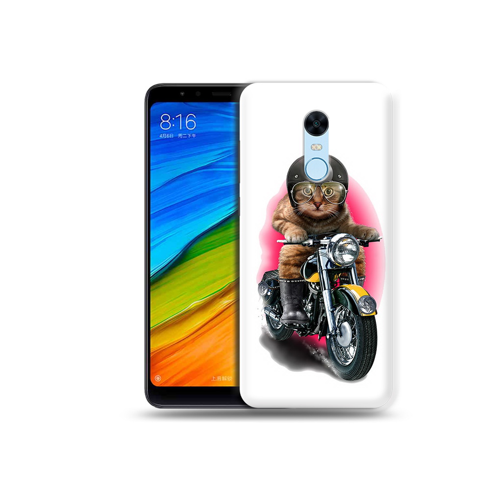 

Чехол MyPads Tocco для Xiaomi Redmi 5 Plus мото-кот (PT94743.327.485), Прозрачный, Tocco