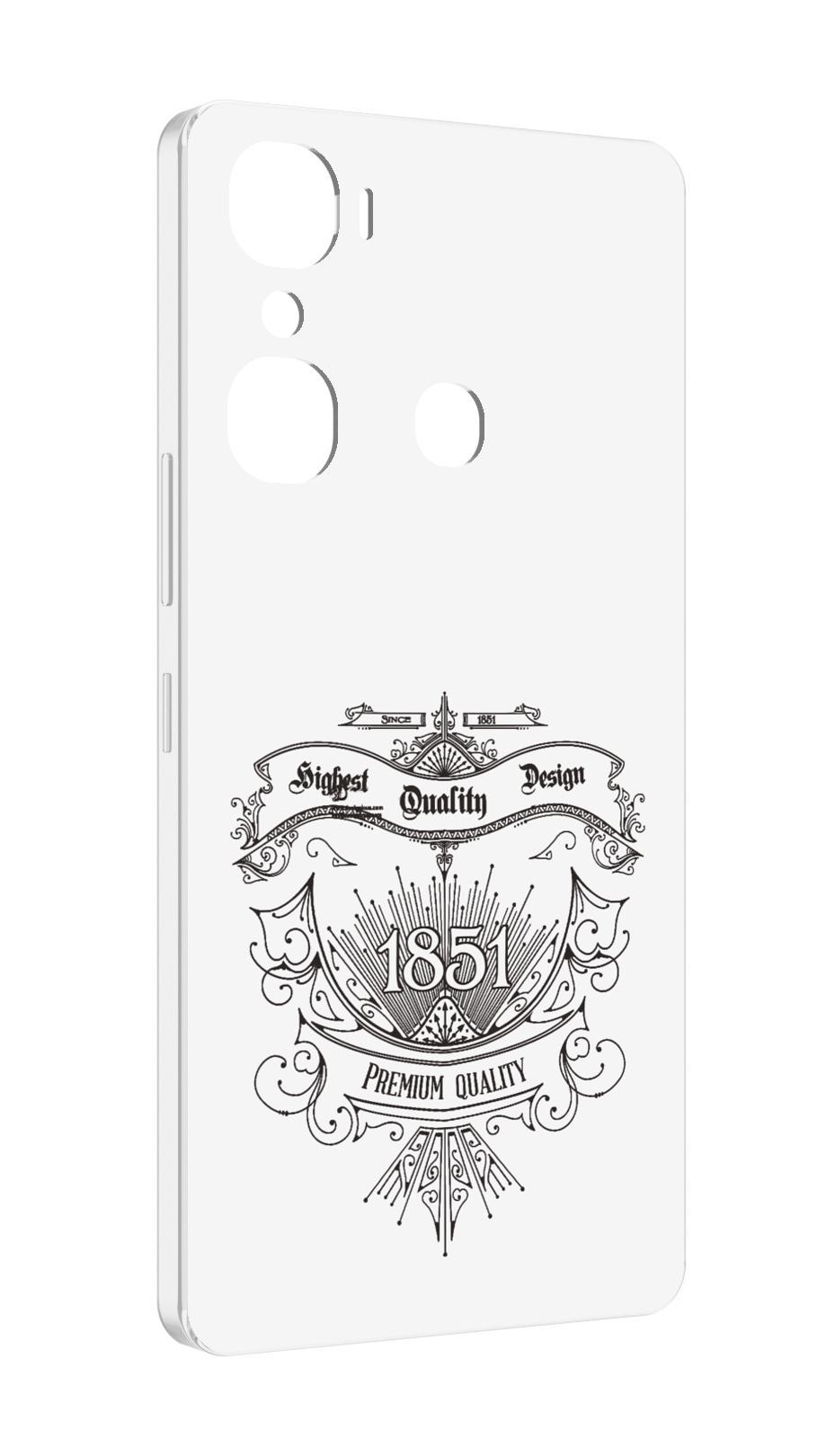 

Чехол MyPads логотип 1851 год для Infinix Hot 12 Pro, Прозрачный, Tocco