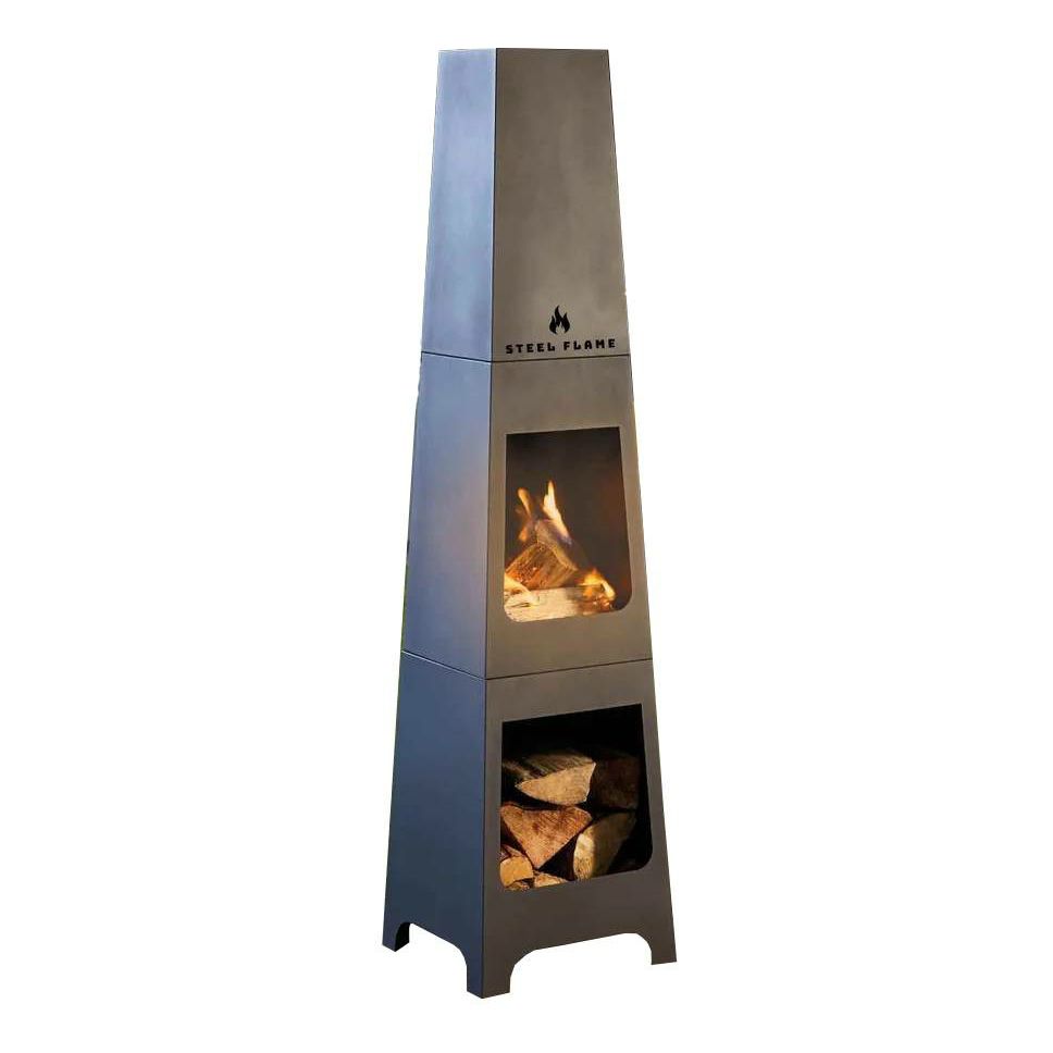 

Камин Steel Flame SFP-1 дровяной стационарный черный 40 x 40 x 138 см
