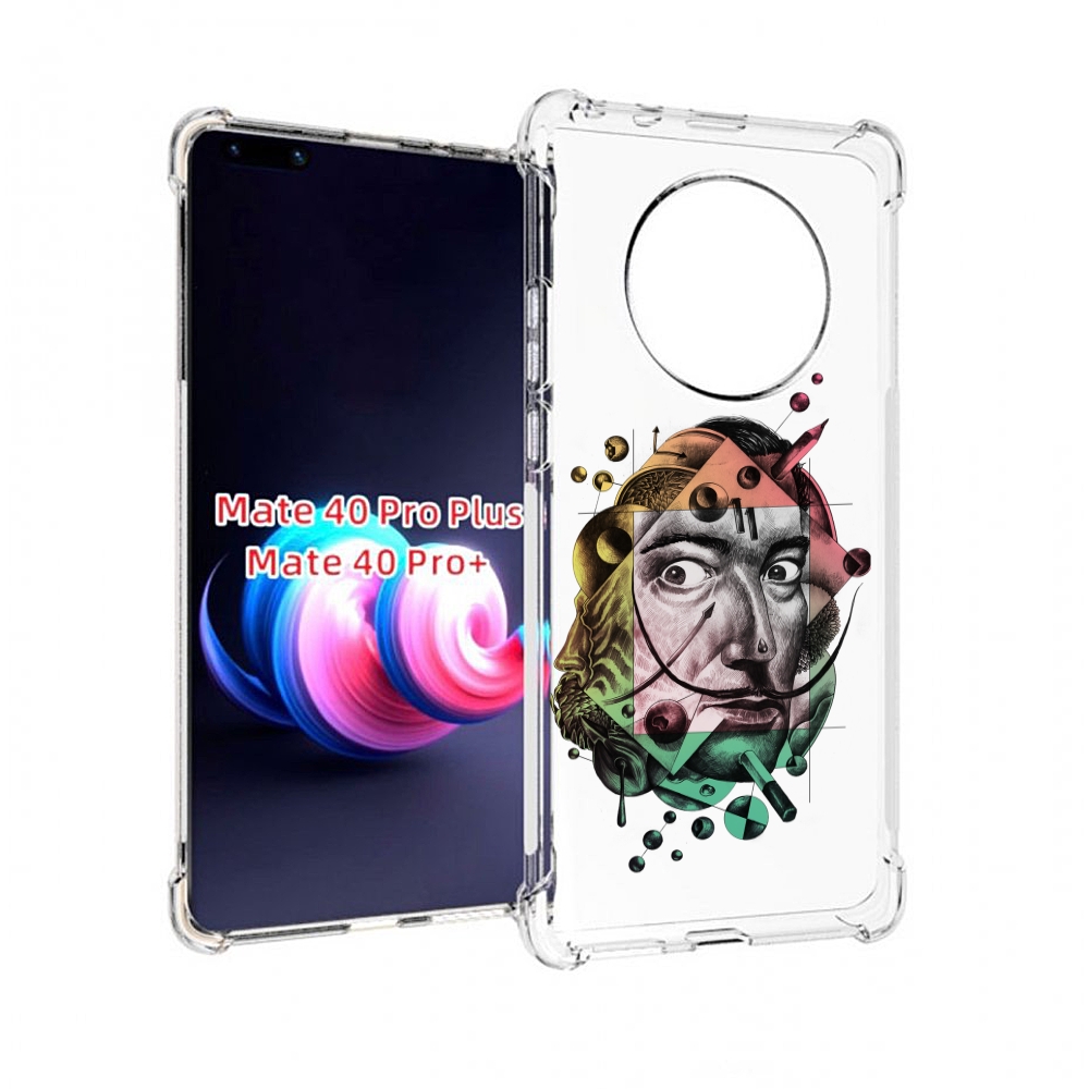 

Чехол MyPads разноцветное лицо абстракция для Huawei Mate 40 Pro+ Plus, Прозрачный, Tocco