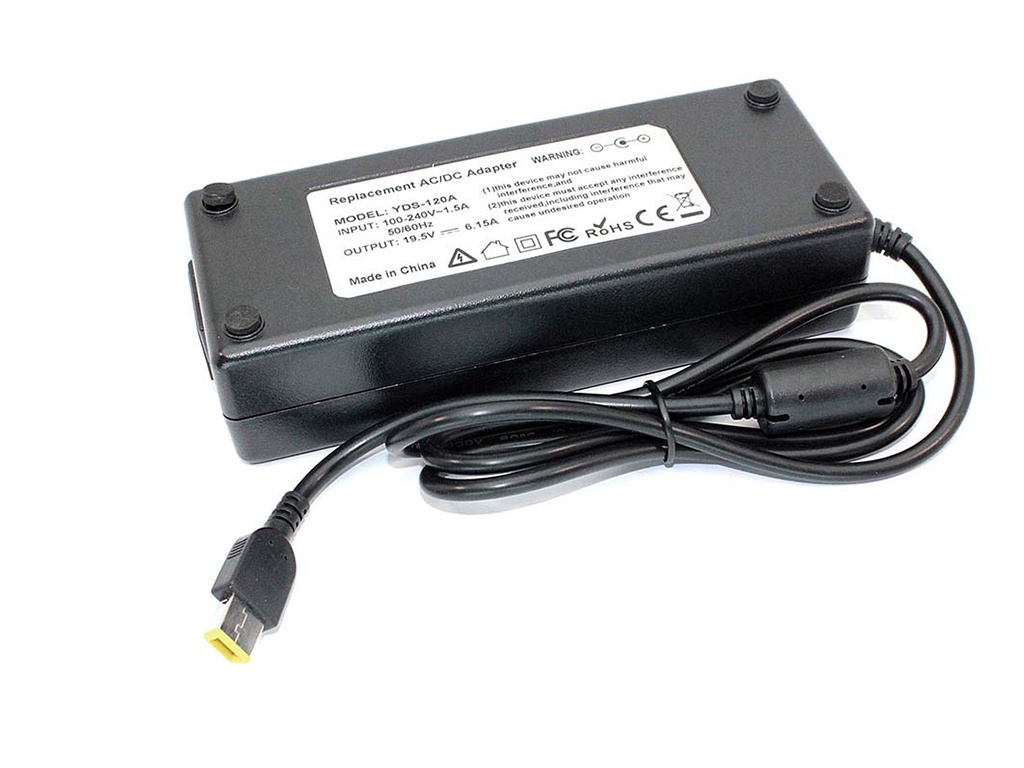 

Блок питания Vbparts 19.5V 6.15A Rectangle OEM для Lenovo 079449