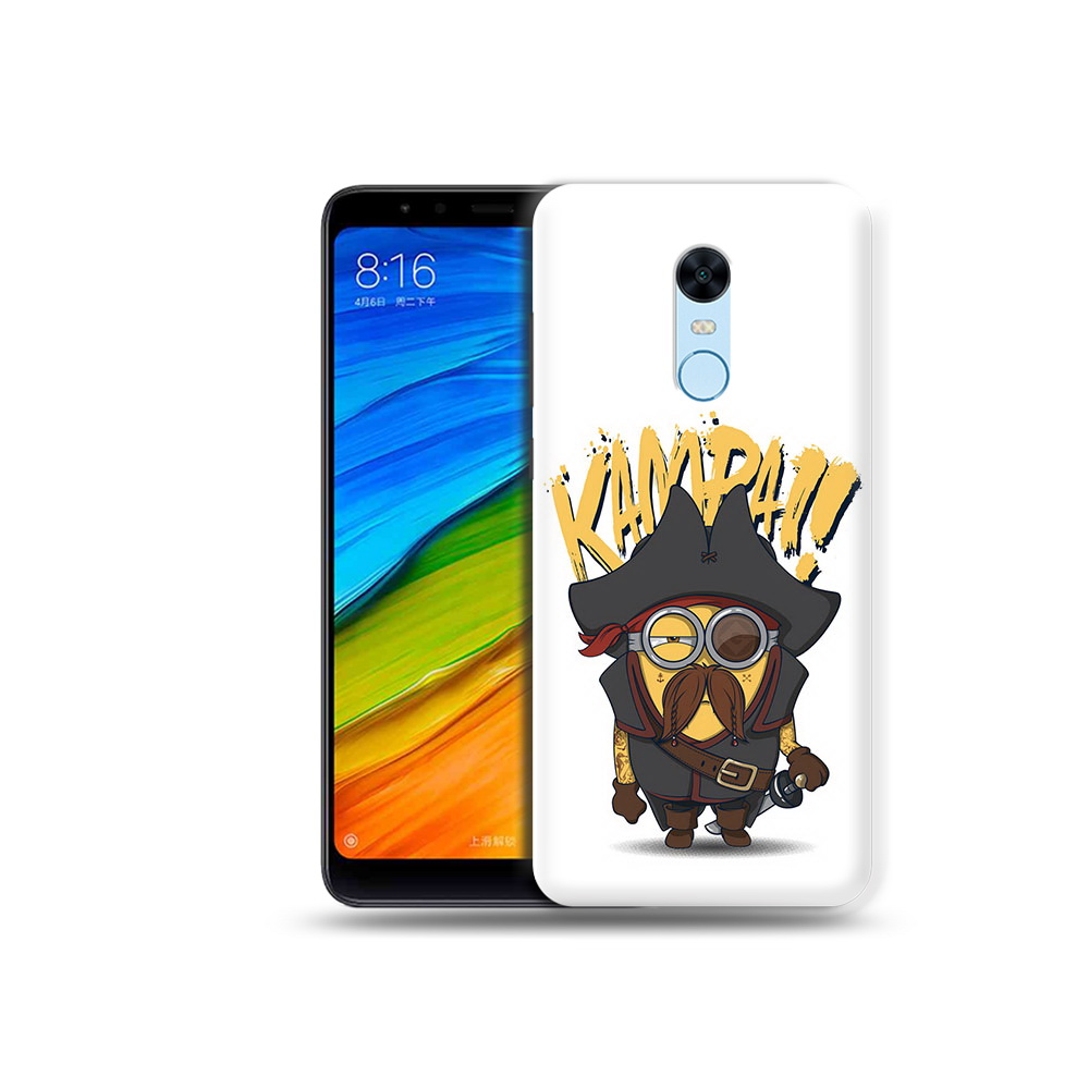 

Чехол MyPads Tocco для Xiaomi Redmi 5 Plus миньон пират (PT94743.327.476), Прозрачный, Tocco