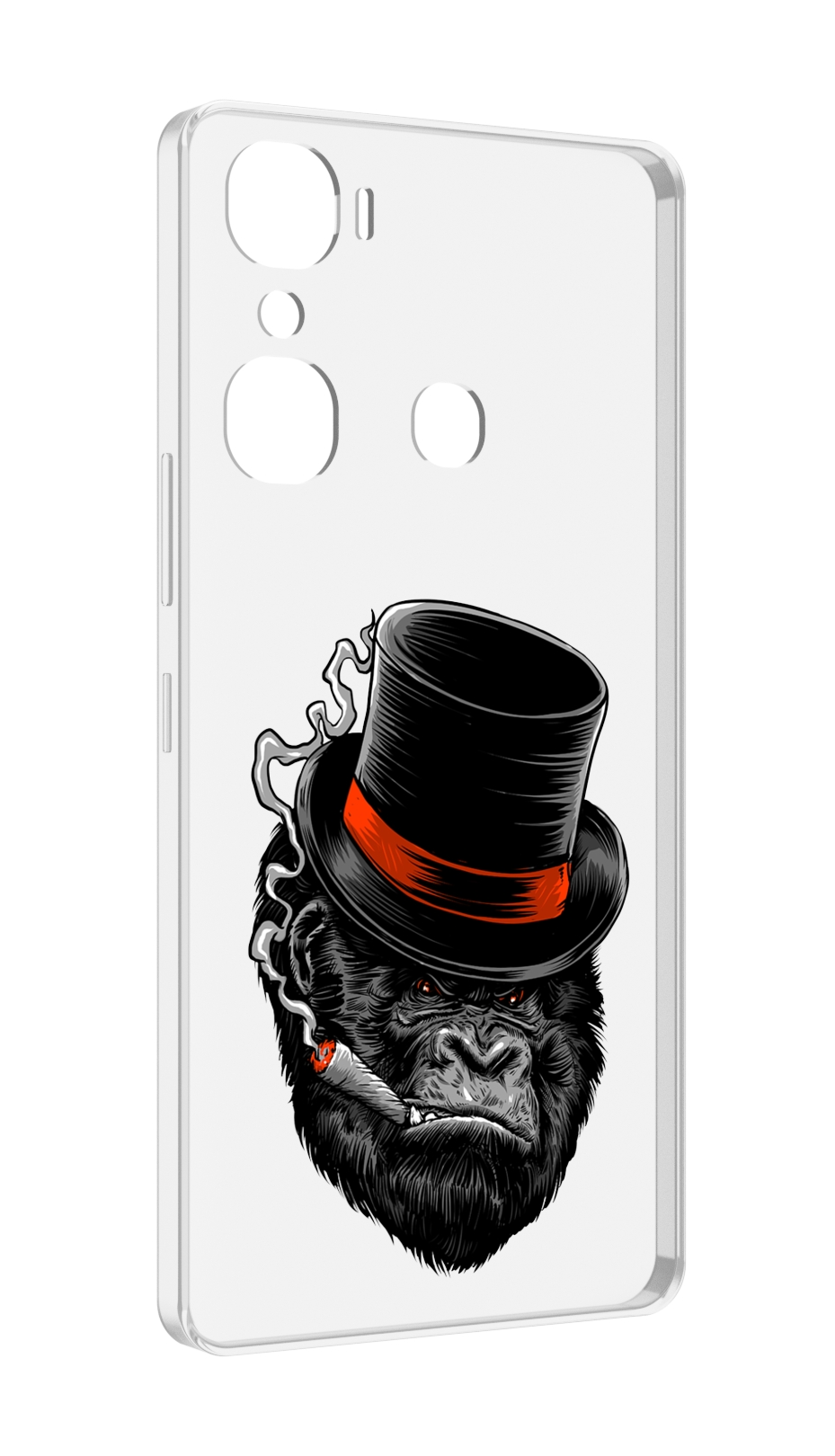 

Чехол MyPads дизайнерская горилла для Infinix Hot 12 Pro, Прозрачный, Tocco
