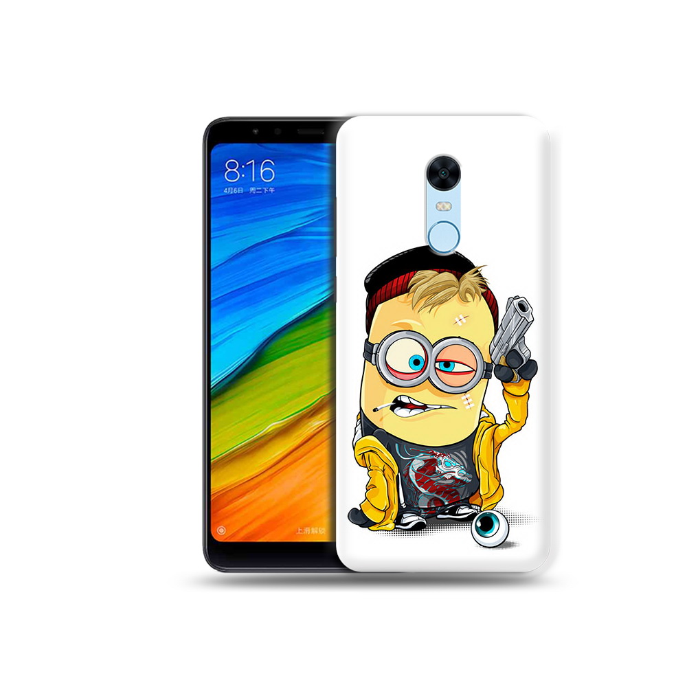 

Чехол MyPads Tocco для Xiaomi Redmi 5 Plus миньон бандит (PT94743.327.475), Прозрачный, Tocco