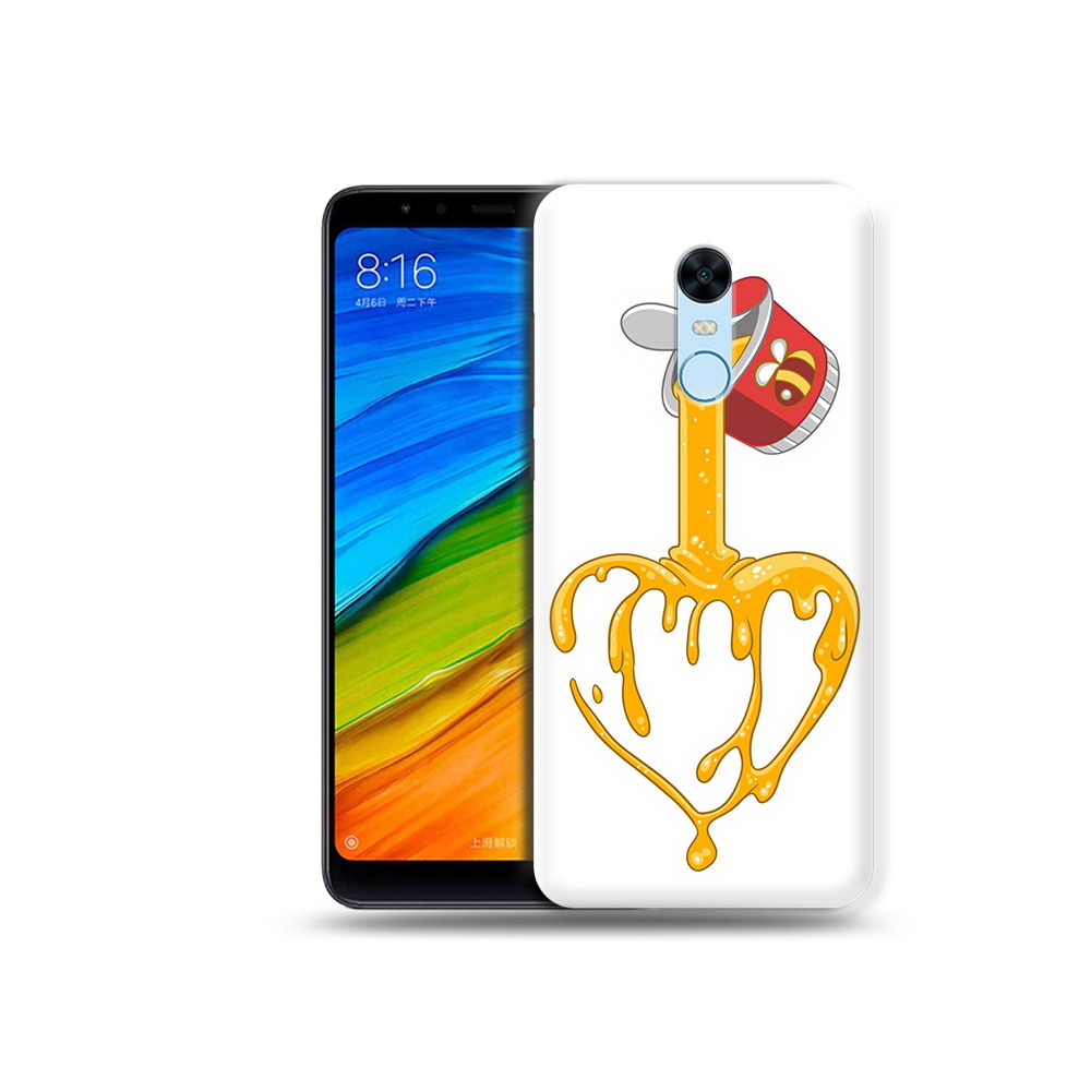 

Чехол MyPads Tocco для Xiaomi Redmi 5 Plus медовое сердце (PT94743.327.471), Прозрачный, Tocco