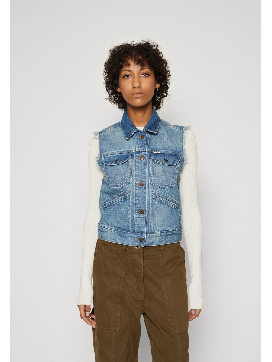 

Жилет женский Wrangler WR121G03X синий 38 EU, WR121G03X