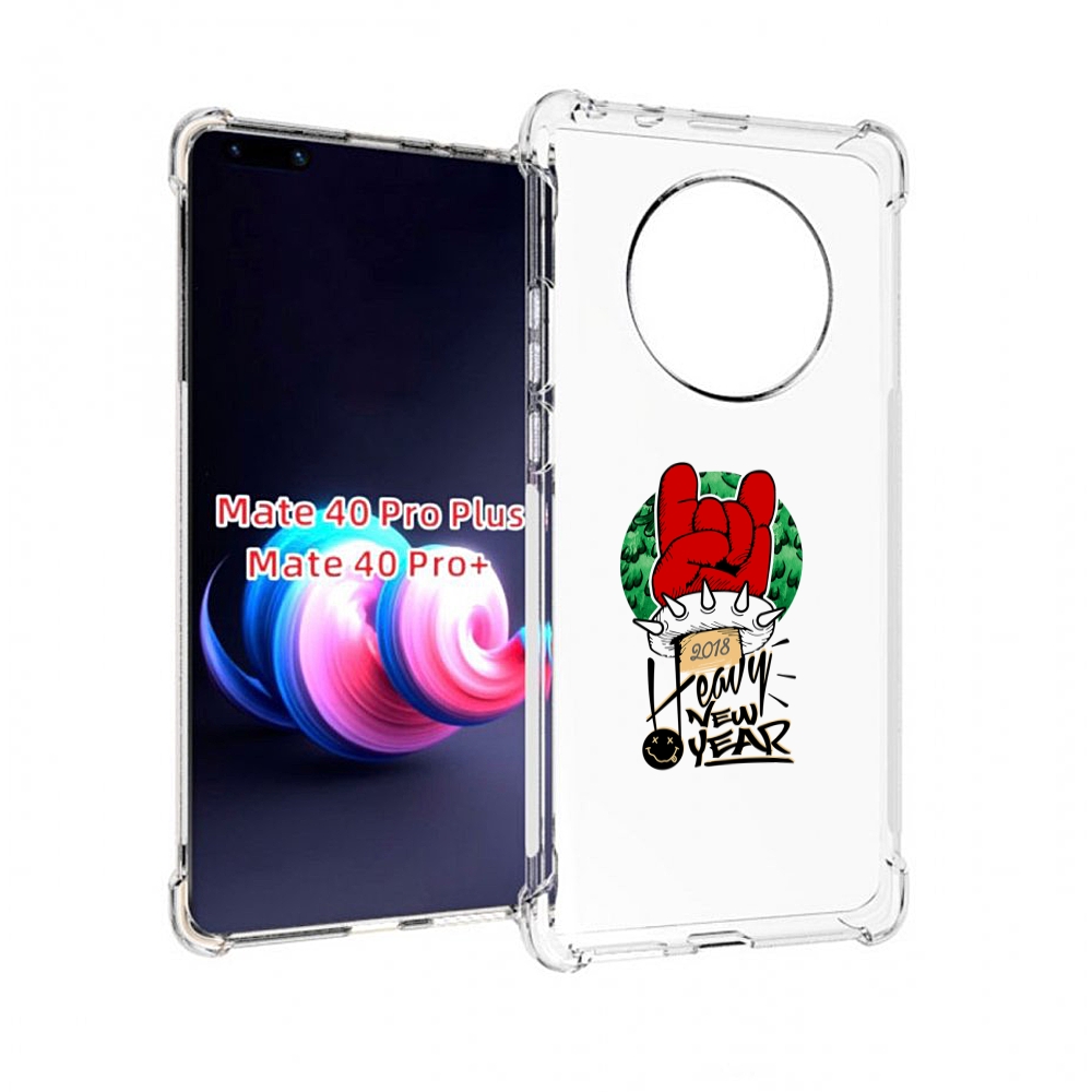 

Чехол MyPads Гангстер новый год для Huawei Mate 40 Pro+ Plus, Прозрачный, Tocco