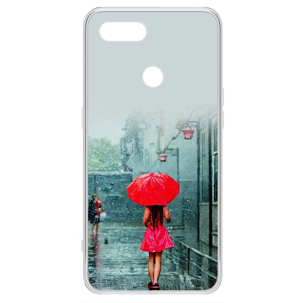 

Чехол-накладка Krutoff Clear Case Красный зонтик для Oppo A11k, Прозрачный