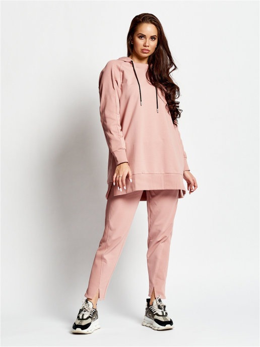 

Костюм женский DAZZLE STYLE Паулина розовый 48 RU, Паулина