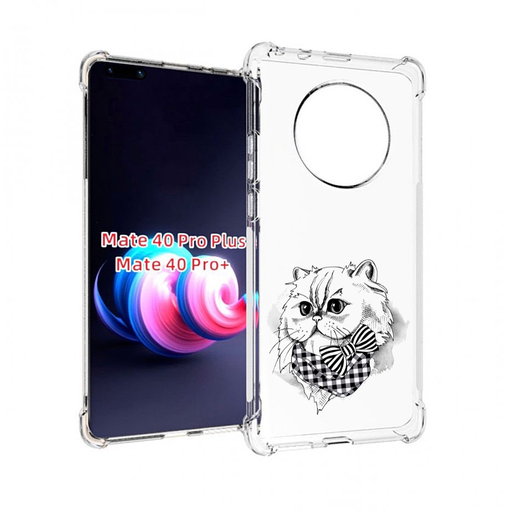 Чехол MyPads нарисованная красивая кошечка для Huawei Mate 40 Pro+ Plus