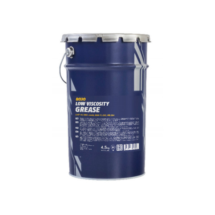 фото Смазка противозадирная 8030 mannol li-ep 00/000 low viscosity grease 4,5 кг.