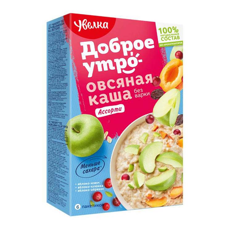 Каша Увелка овсяная ассорти 210 г