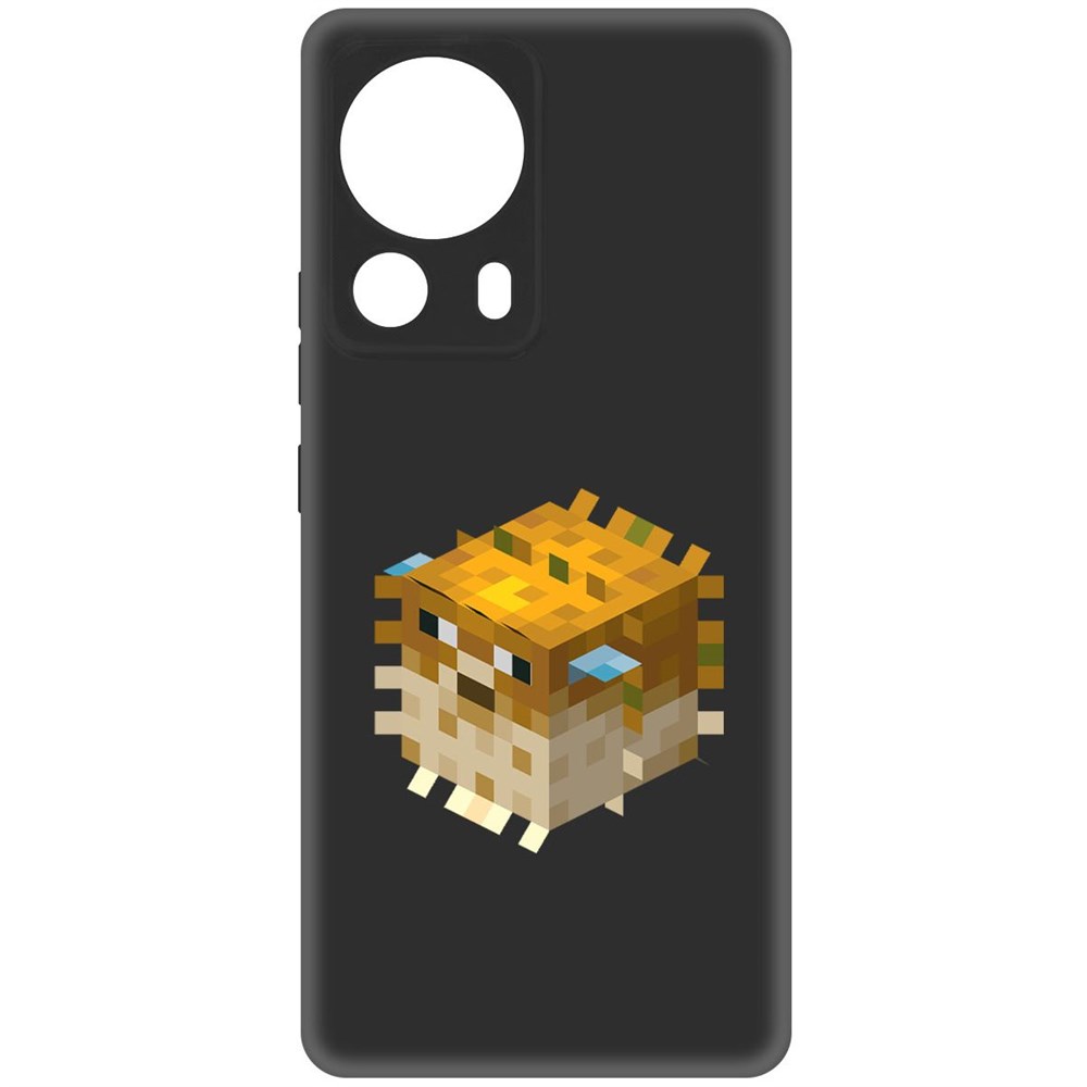 

Чехол-накладка Krutoff Soft Case Minecraft-Иглобрюх для Xiaomi 13 Lite черный