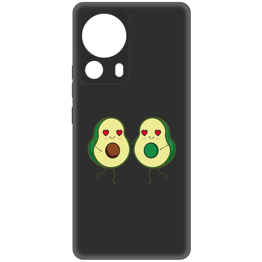 

Чехол-накладка Krutoff Soft Case Авокадо Пара для Xiaomi 13 Lite черный