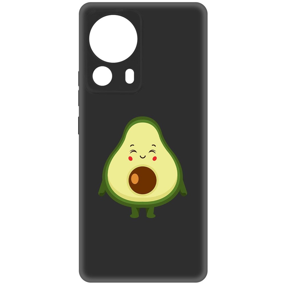 

Чехол-накладка Krutoff Soft Case Авокадо Милый для Xiaomi 13 Lite черный