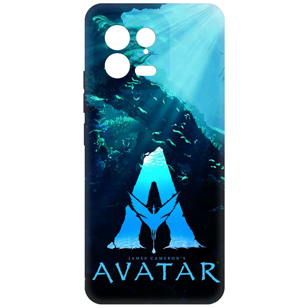 Чехол-накладка Krutoff Soft Case Аватар - Цветное лого для Xiaomi 13 черный
