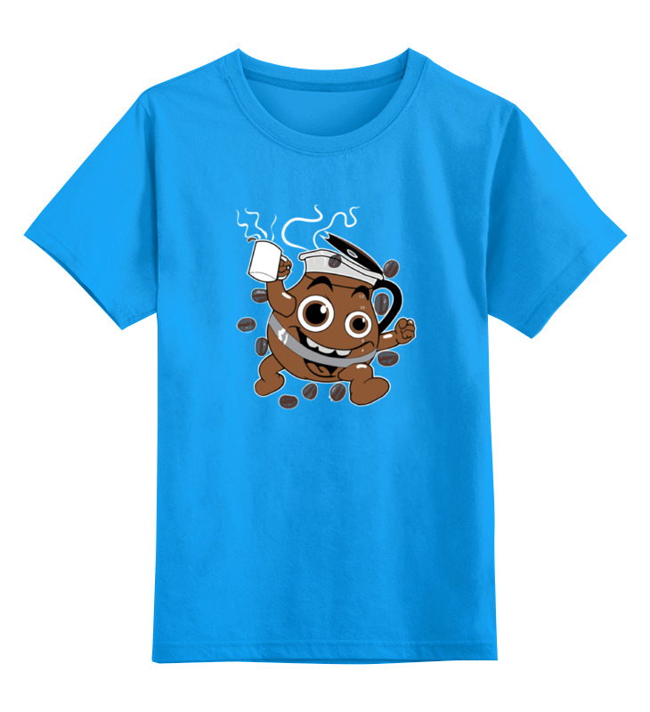 

Детская футболка Printio Кофе coffee цв.голубой р.104, 0000000785587