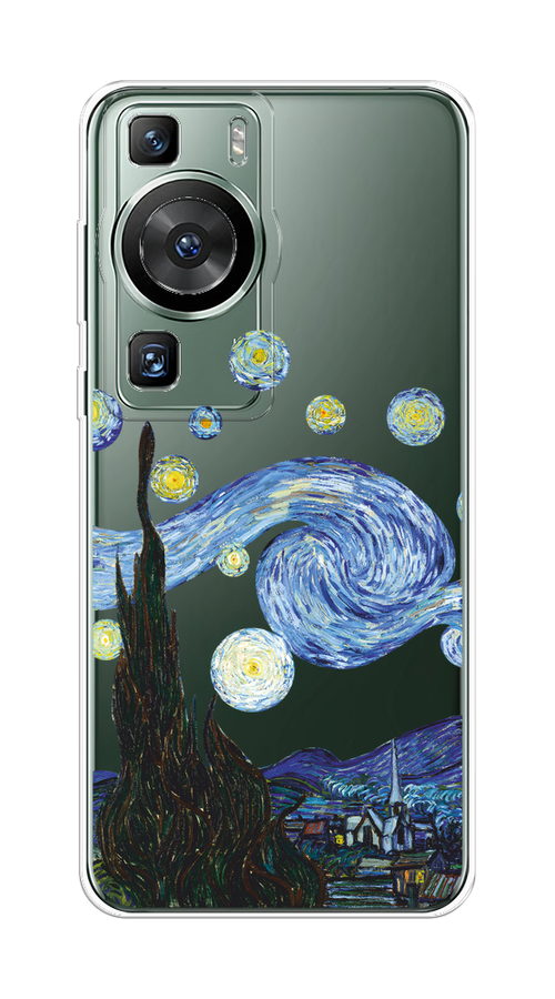 

Чехол на Huawei P60/P60 Pro "Ночь Ван Гога", Голубой;синий;черный, 6121050-1
