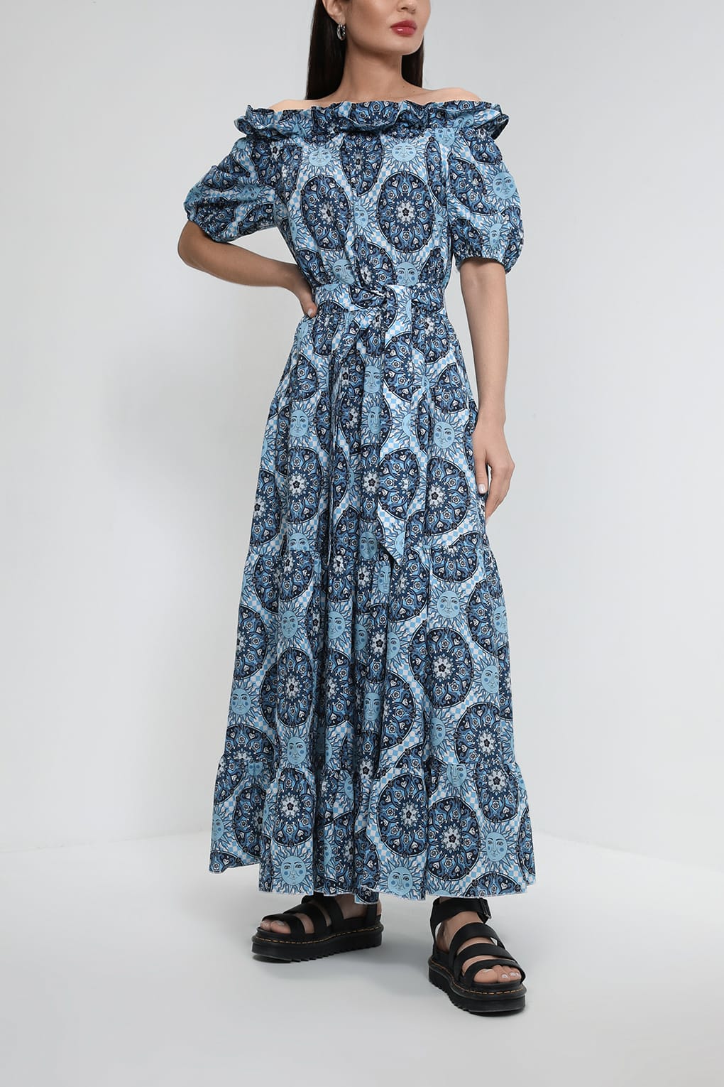 

Платье женское Belucci BL23045268CD голубое 2XL, Голубой, BL23045268CD