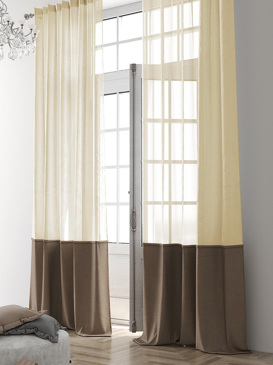 

Комплекты штор AT HOME Клоэ (бежевый) высота 280 см, ширина 150 см, Бежевый, 207087