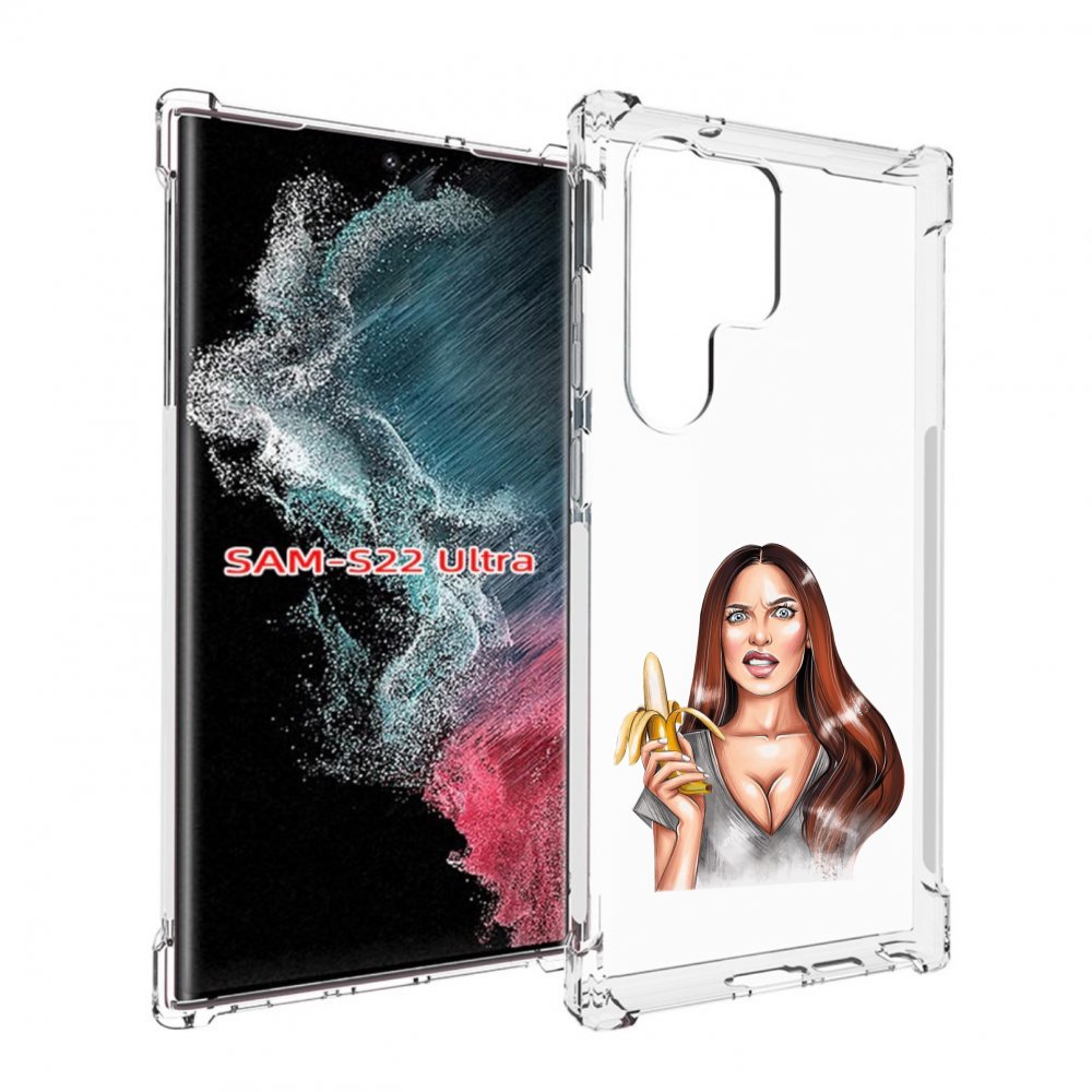 

Чехол MyPads девушка-с-бананом для Samsung Galaxy S23 Ultra, Прозрачный, Tocco