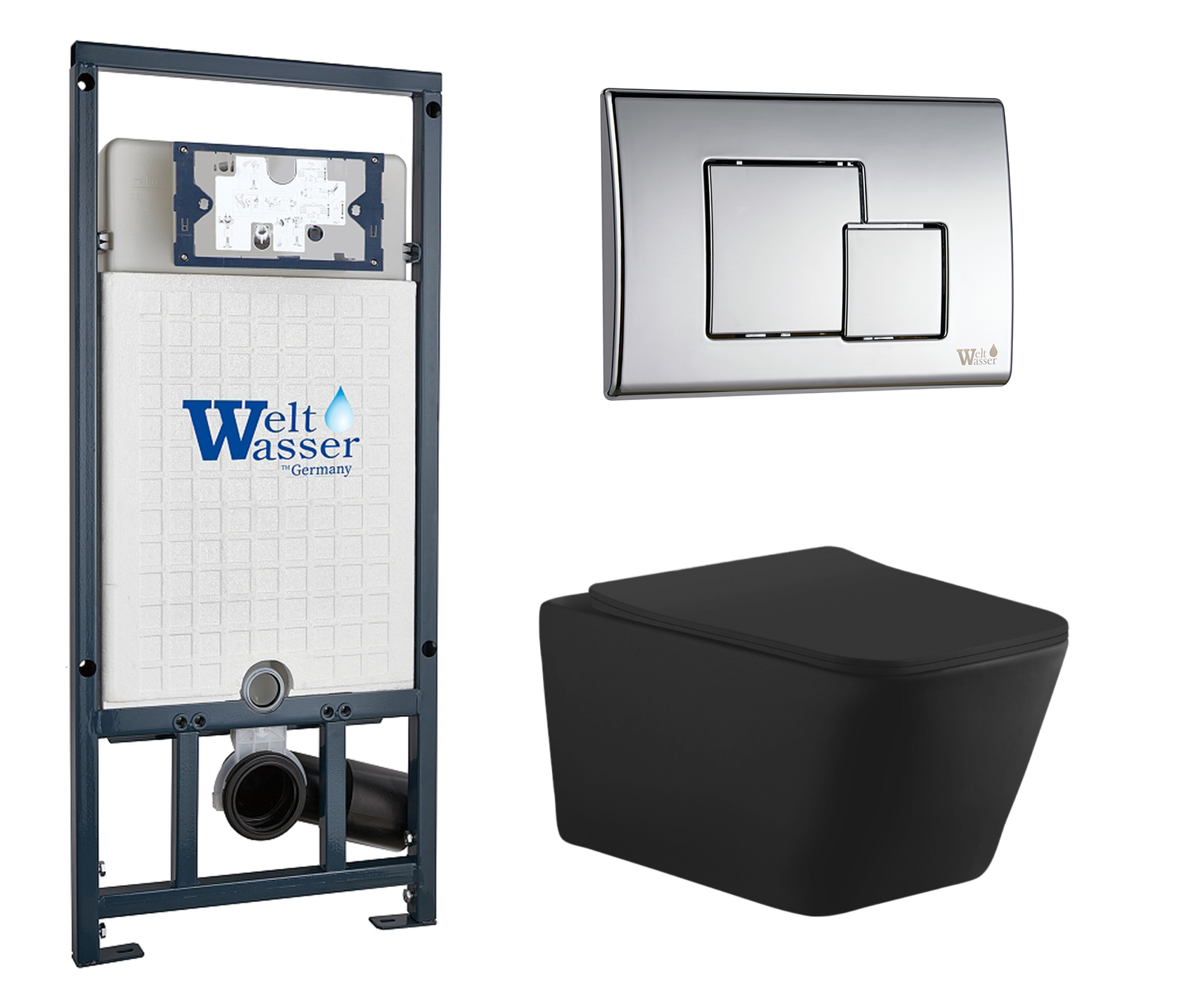 

Комплект: инсталляция WeltWasser Marberg 507 + унитаз Tavr с кнопкой хром