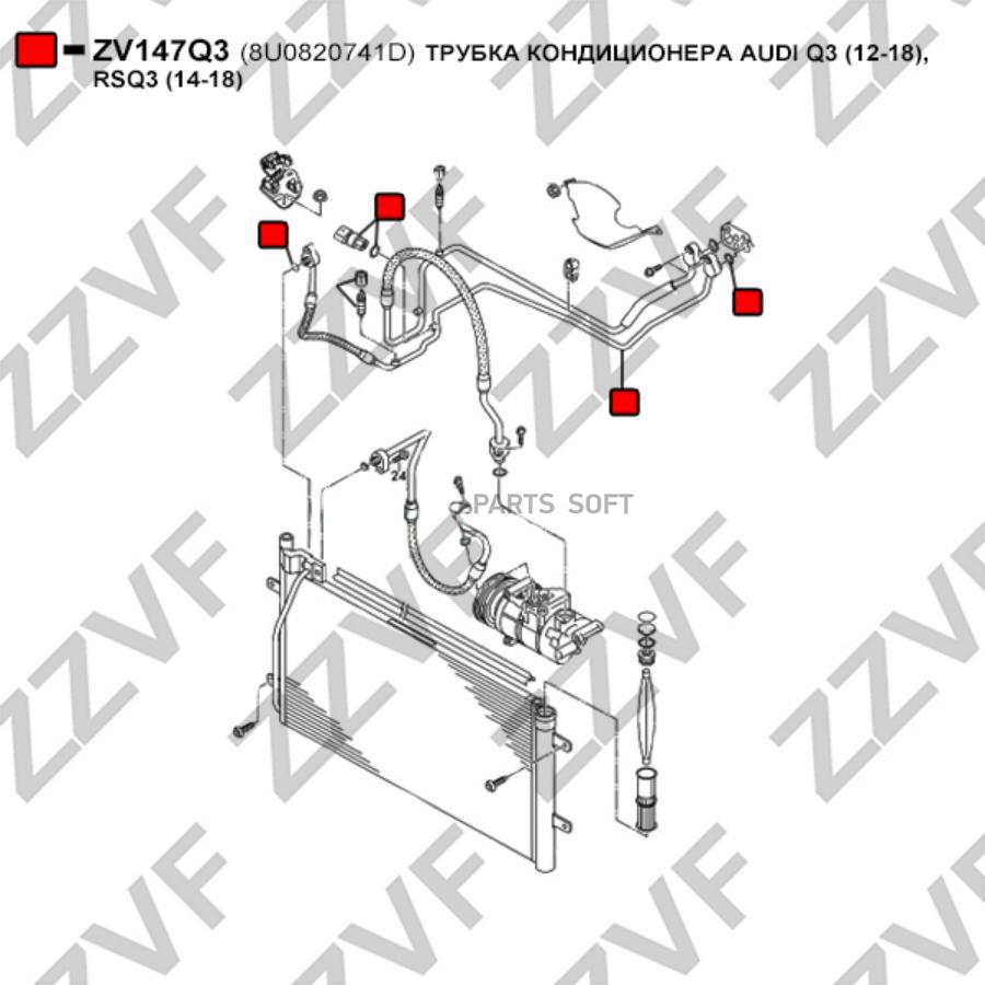 

Трубка Кондиционера ZZVF ZV147Q3