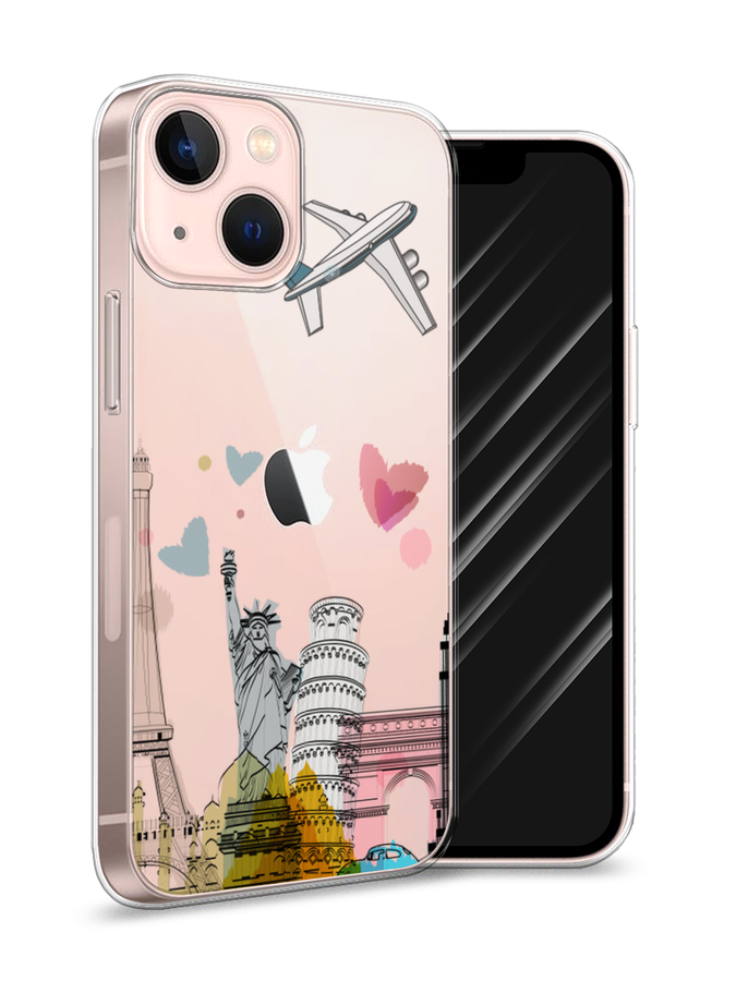 

Чехол Awog на Apple iPhone 13 mini / Айфон 13 mini "Самолет путешествий", Разноцветный, 14150-10