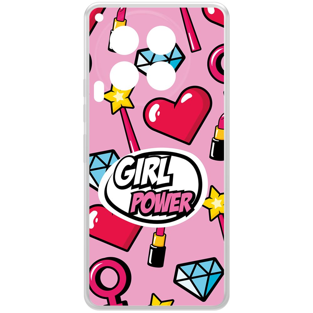 

Чехол-накладка Krutoff Clear Case Girl Power для TECNO Camon 30 5G, Прозрачный