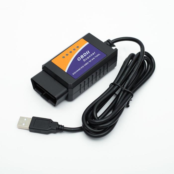 

Адаптер для диагностики авто OBD II, USB, провод 140 см, версия 1.5