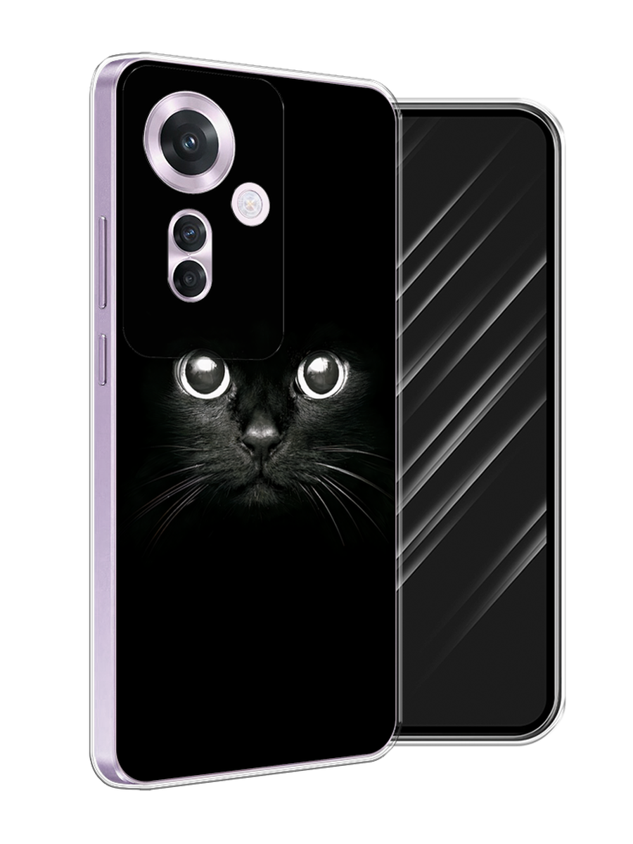 

Чехол Awog на Oppo Reno 11F "Взгляд черной кошки", Черный;белый;серый, 2516650-1