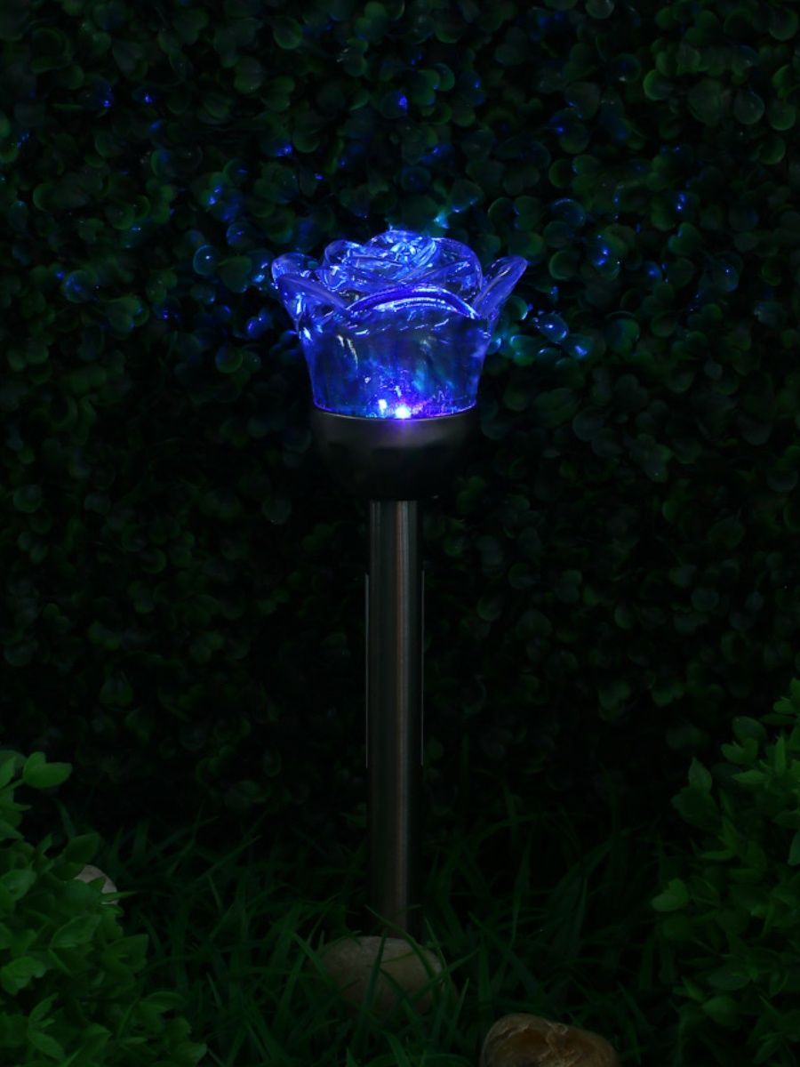 INBLOOM Фонарь роза на солн.бат8*36смLED2*Бел,RGB IP44,2реж,1*1,2vNi-MH AAA600mAH 2.1v25мА