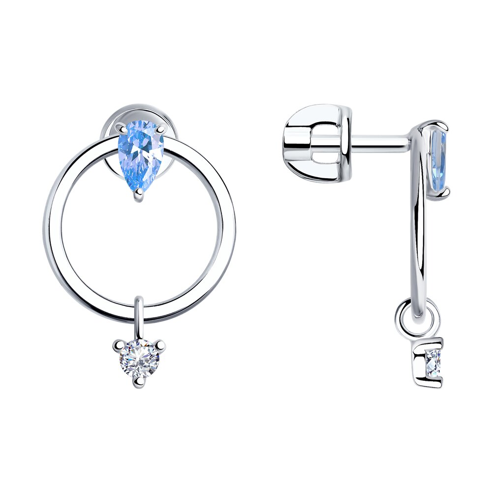 

Серьги из серебра Golden Eagle 94025056, фианит, 94025056