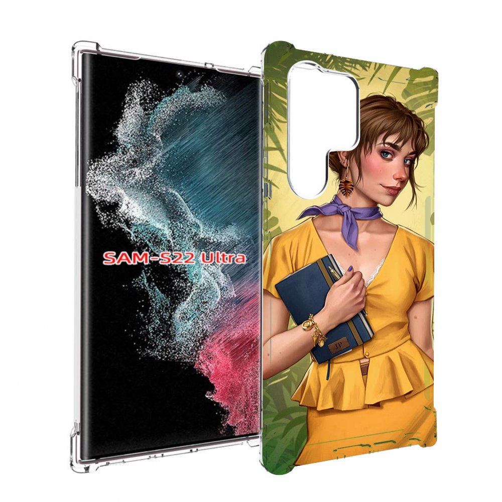 

Чехол MyPads девушка-в-зелени женский для Samsung Galaxy S23 Ultra, Прозрачный, Tocco
