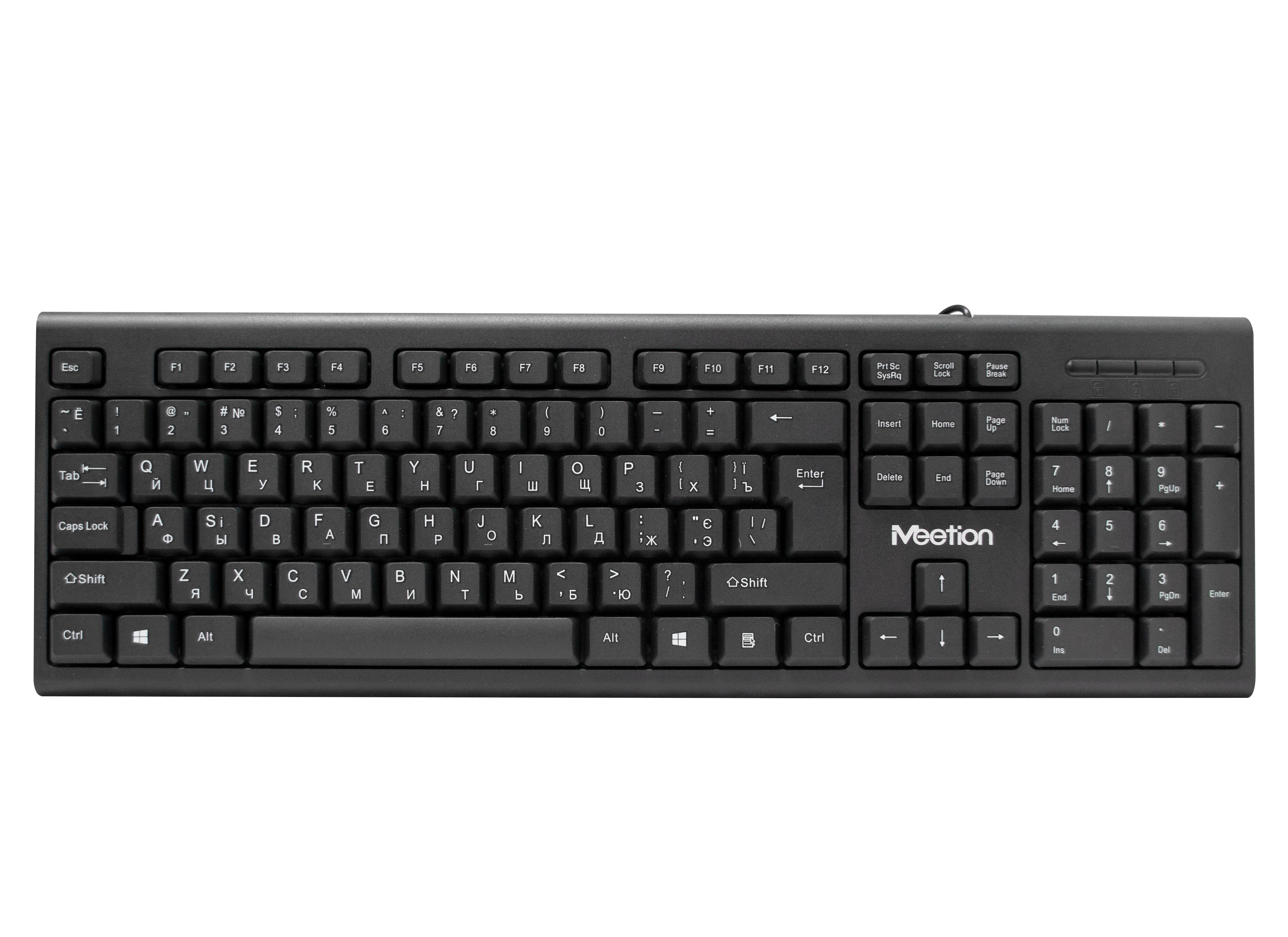 Проводная клавиатура Meetion MT-K100 черный (MT-K100)
