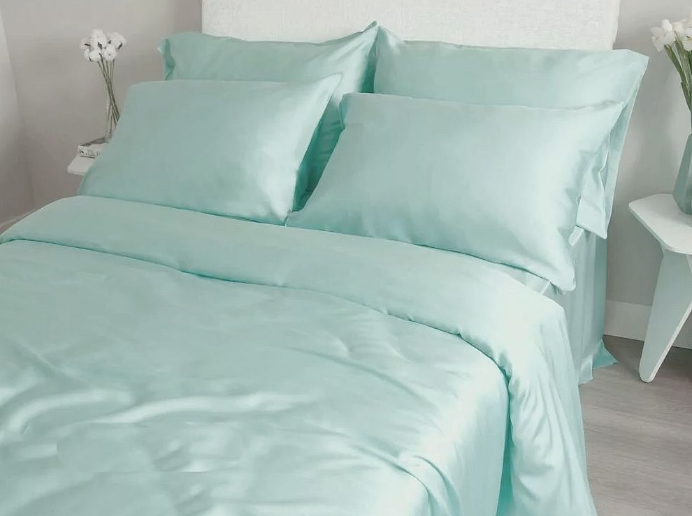 

Простыня Maktex из тенселя на резинке 60S 4136 Голубой, из тенселя на резинке 140х200х40